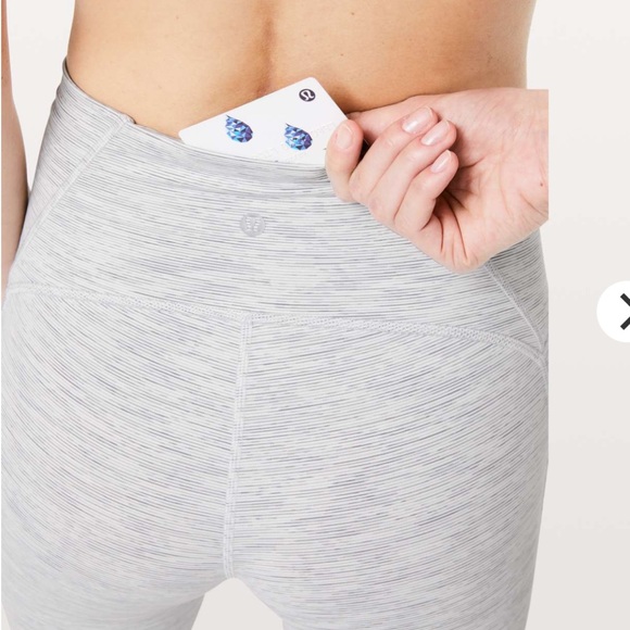 Lululemon Train Times 7/8 Pant 25" Wee Are From Space Nimbus Battleship Sz.4 - Picture 5 of 11